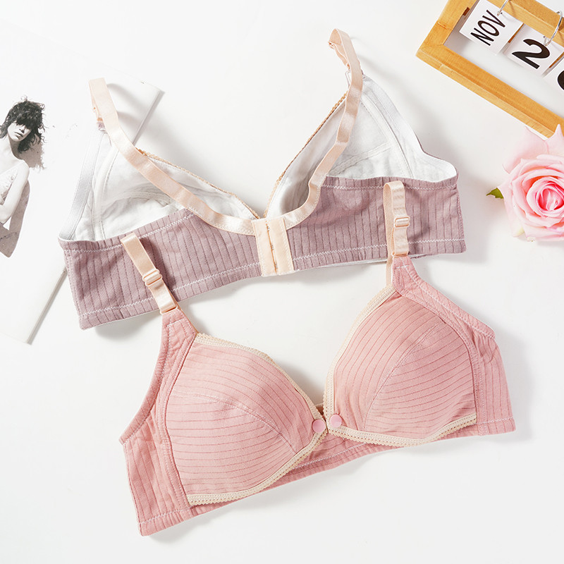 Grudnjak za dojilje veće veličine za trudnice s prednjim dugmetom Grudnjaci za dojenje Mekani prozračni Novo donje rublje Odjeća za trudnice