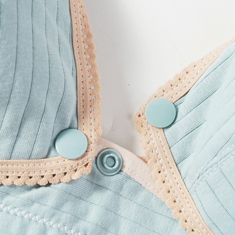 Grudnjak za dojilje veće veličine za trudnice s prednjim dugmetom Grudnjaci za dojenje Mekani prozračni Novo donje rublje Odjeća za trudnice