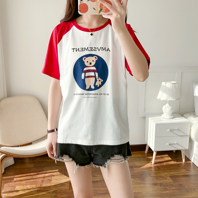 90% bumbac îmbrăcăminte de maternitate cămăși-pentru-femei însărcinate care alăptează tricou cu gât roșu haine pentru alăptare 2024 nou