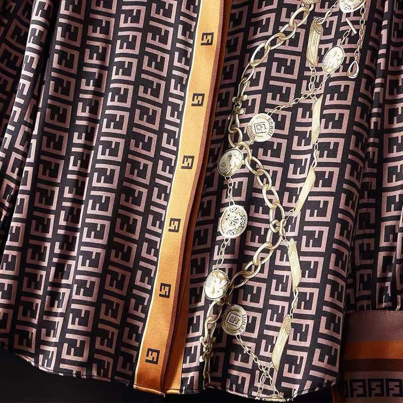 Blusa Mujer Moda 2023 veniv satiinsärk 2023. aasta sügise uus pikkade varrukatega kirjatrükiga linnalähisärgi top naiste