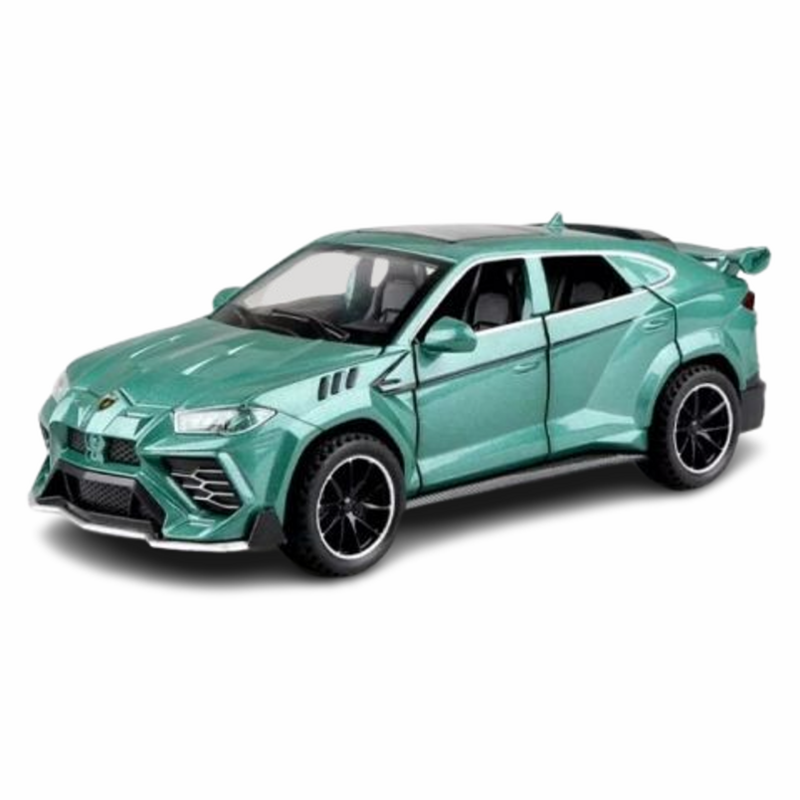 Играчка Кола, Lamborghini, Звук, Метална, Зелена, 16х6х5 см