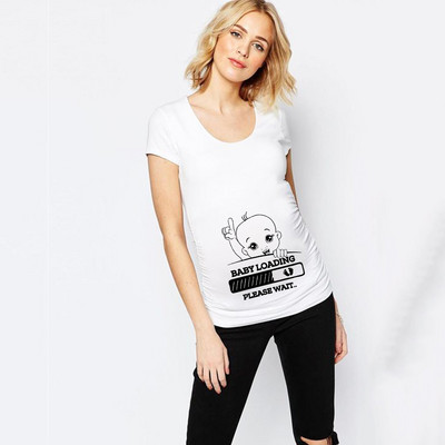 2020. gads. Pilnīgi jauni sieviešu apģērbi grūtniecēm, mazulis, tagad tiek ielādēts Pls, gaidiet, grūtnieču T krekls vasaras īsām piedurknēm grūtnieču T-krekli