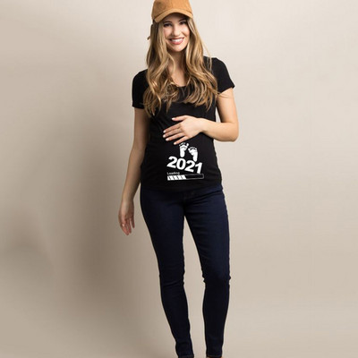 2020. gads. Pilnīgi jauni sieviešu apģērbi grūtniecēm, mazulis, tagad tiek ielādēts Pls, gaidiet, grūtnieču T krekls vasaras īsām piedurknēm grūtnieču T-krekli