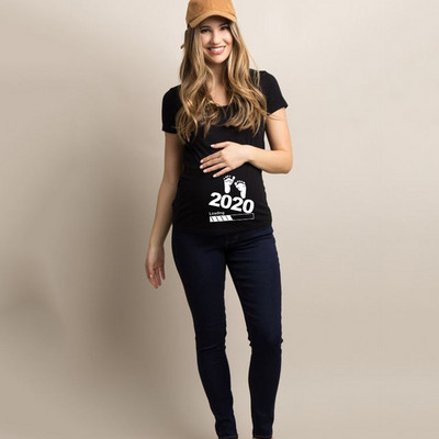 2020. gads. Pilnīgi jauni sieviešu apģērbi grūtniecēm, mazulis, tagad tiek ielādēts Pls, gaidiet, grūtnieču T krekls vasaras īsām piedurknēm grūtnieču T-krekli