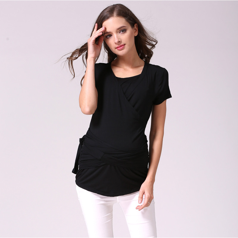 Odjeća za trudnice kratkih rukava Top trudnička odjeća za trudnice Majica za dojenje Odjeća za dojenje
