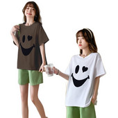 2023. gada modes grūtnieču kokvilnas T-krekls ar īsām piedurknēm ar o-veida kakla izgriezumu grūtniecēm, topi un krekli, gari, brīvi grūtniecības apģērbi, vairumtirdzniecība