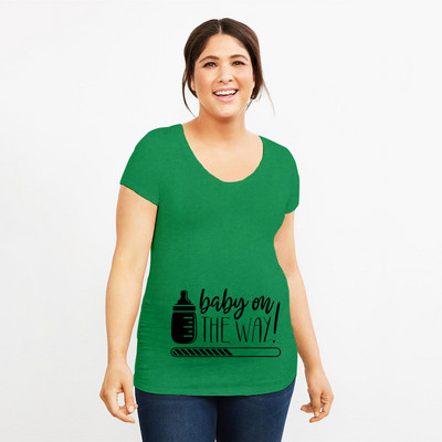 Grūtniecība Stretch T krekls Twins Now ielādē, lūdzu, uzgaidiet Smieklīga dāvana mazulim Dāvana grūtniecēm Vasaras krekli ar īsām piedurknēm