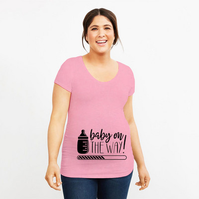 Grūtniecība Stretch T krekls Twins Now ielādē, lūdzu, uzgaidiet Smieklīga dāvana mazulim Dāvana grūtniecēm Vasaras krekli ar īsām piedurknēm