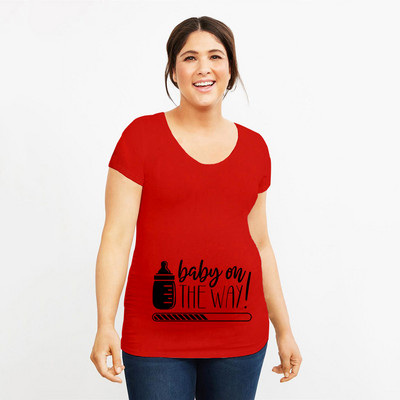 Grūtniecība Stretch T krekls Twins Now ielādē, lūdzu, uzgaidiet Smieklīga dāvana mazulim Dāvana grūtniecēm Vasaras krekli ar īsām piedurknēm