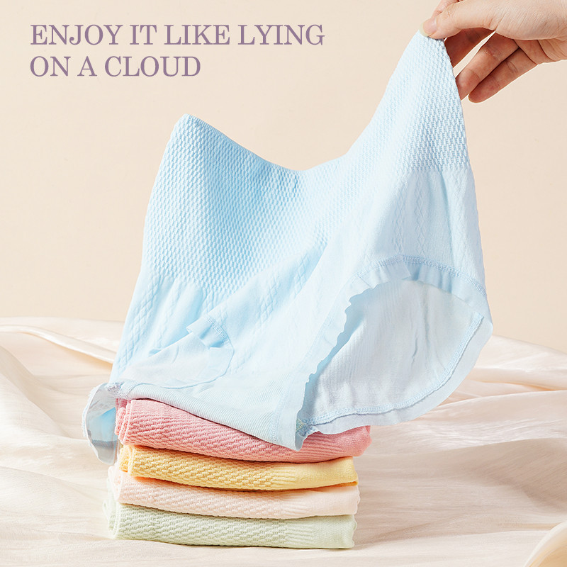 Odjeća za trudnice Ženske gaćice visokog struka s volanima Udobne prozračne gaćice Jednobojne bešavne gaćice za trudnice