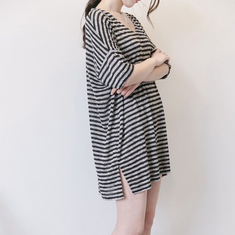 Ljetna trudnička majica za dojenje za dojenje Široke pruge Majice za dojenje Odjeća za dojenje Odjeća za trudnice