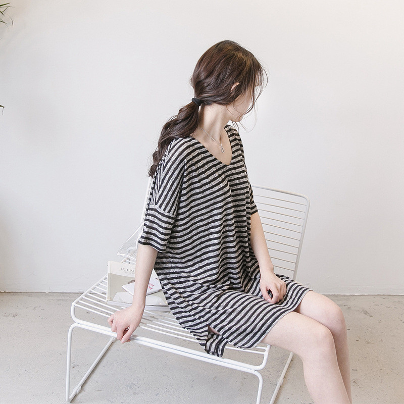 Ljetna trudnička majica za dojenje za dojenje Široke pruge Majice za dojenje Odjeća za dojenje Odjeća za trudnice