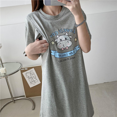 Majica kratkih rukava za trudnice i dojilje, ležerna majica kratkih rukava, majica za dojenje, ljetna bluza za trudnice Y2k majica