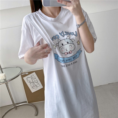 Majica kratkih rukava za trudnice i dojilje, ležerna majica kratkih rukava, majica za dojenje, ljetna bluza za trudnice Y2k majica