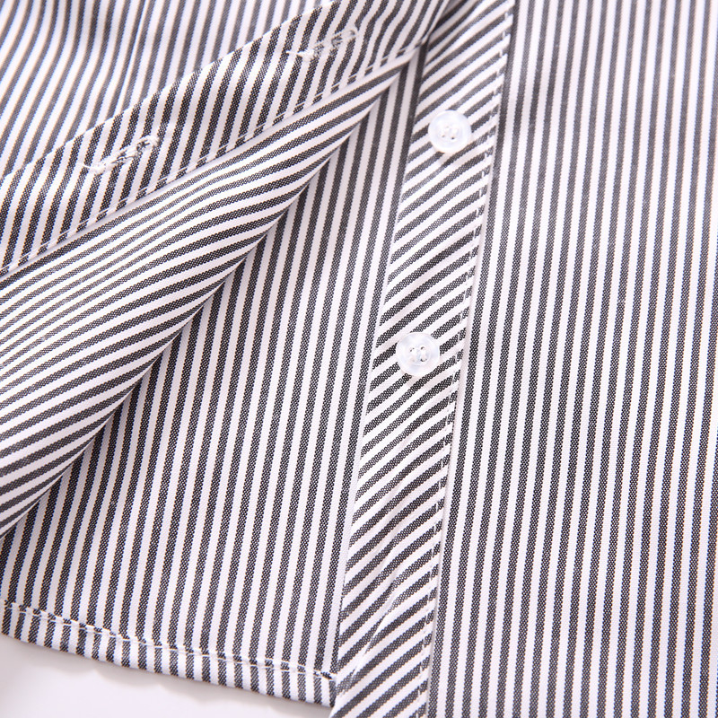 Jauns modes svītrains dizains augstas kvalitātes kokvilnas krekls oficiāls biznesa plāns ar garām piedurknēm sieviešu topi