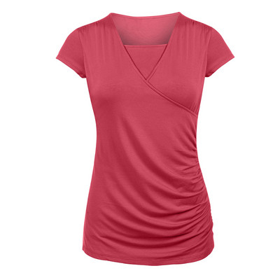 Jauni sieviešu topi grūtniecēm, ērts barošanas krekls ar īsām piedurknēm T-krekls grūtniecēm, grūtniecība, sieviešu apģērbs, mamma