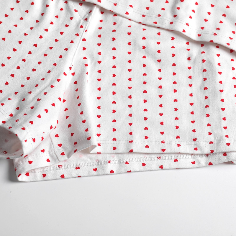 2 részes szett Női nappaliruha Aranyos, édes szív, csipke díszítésű V nyakú Cami felsők + alkalmi rövidnadrágok Ujjatlan Crop Tops Pizsama Háziruha