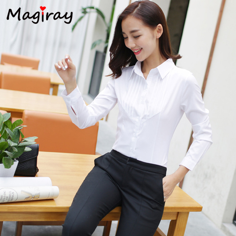 Mgiray pikkade varrukatega roosa must valge pluus Naiste suvetöö kontor LADY OL Plisseeritud Harajuku Vintage õhuke särk Feminina Top 255