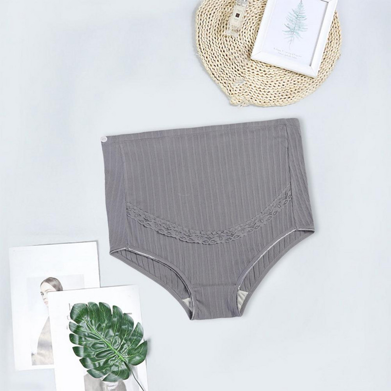 Rasedate aluspüksid kõrge vöökohaga kõhtu toetavad soonikud reguleeritavad elastsed pehmed hingavad antiseptilised aluspüksid rasedatele