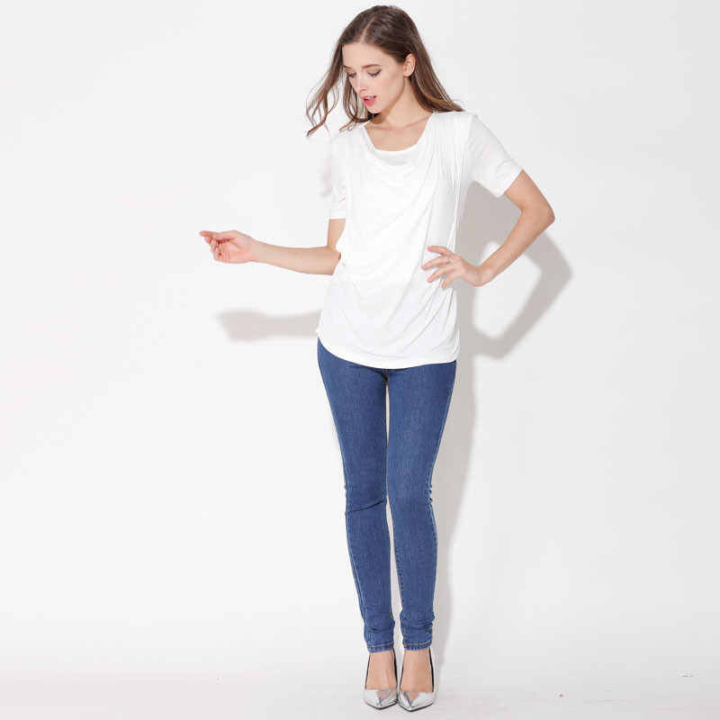 Modal vasaras grūtnieču apģērbi ar īsām piedurknēm grūtnieču T-krekli zīdīšanas apģērbi grūtniecēm, kas baro bērnu ar krūti. Bezmaksas piegāde