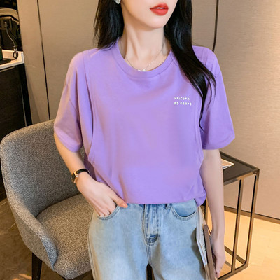 Puuvillased rasedate topid Suvised lühikeste varrukatega T-särk Rasedus Imetav T-särk Ema Naine Imetavad riided Imetamise T-särk