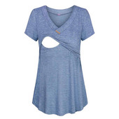 Majice za trudnice Ženska udobna tunika kratkih rukava Majica za dojenje Majica za trudnice Ženska odjeća za mame Majica