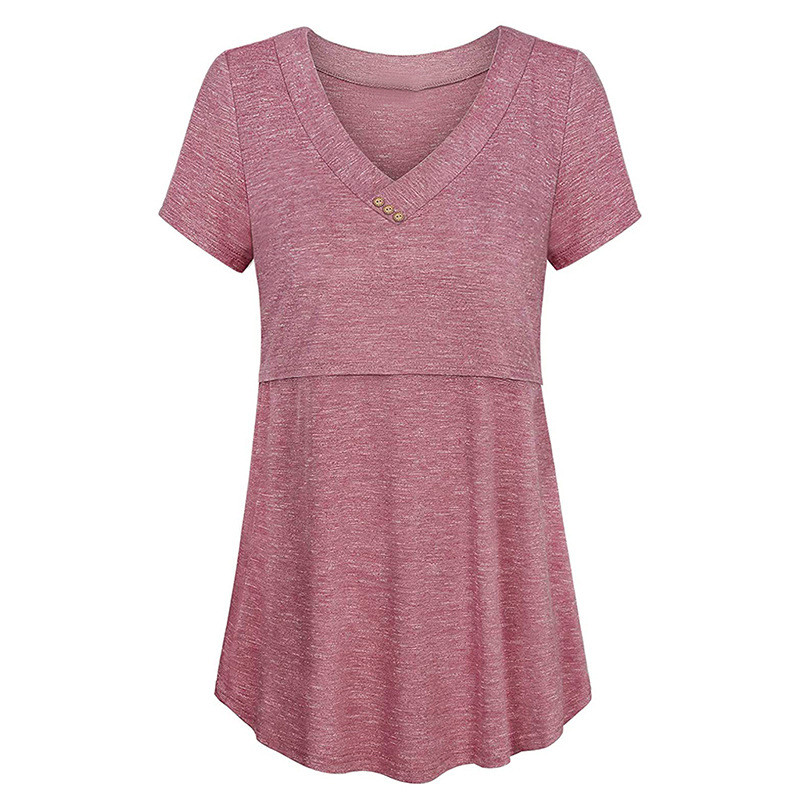 Majice za trudnice Ženska udobna tunika kratkih rukava Majica za dojenje Majica za trudnice Ženska odjeća za mame Majica