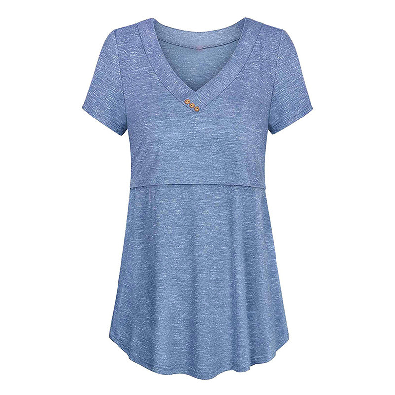 Majice za trudnice Ženska udobna tunika kratkih rukava Majica za dojenje Majica za trudnice Ženska odjeća za mame Majica