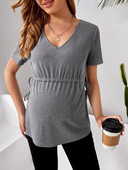 Vasaras Grūtnieču Apģērbi Grūtnieču Topi Grūtnieču T-krekli Grūtnieču Apģērbi Grūtniecēm Eiropas Liels izmērs