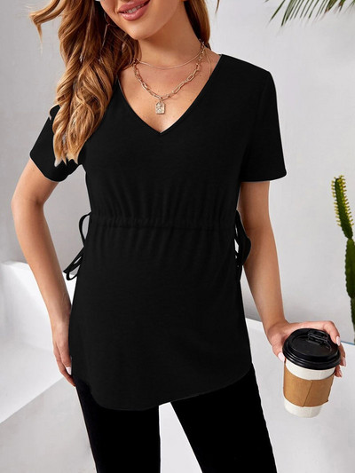 Vasaras Grūtnieču Apģērbi Grūtnieču Topi Grūtnieču T-krekli Grūtnieču Apģērbi Grūtniecēm Eiropas Liels izmērs