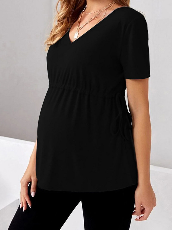 Vasaras Grūtnieču Apģērbi Grūtnieču Topi Grūtnieču T-krekli Grūtnieču Apģērbi Grūtniecēm Eiropas Liels izmērs