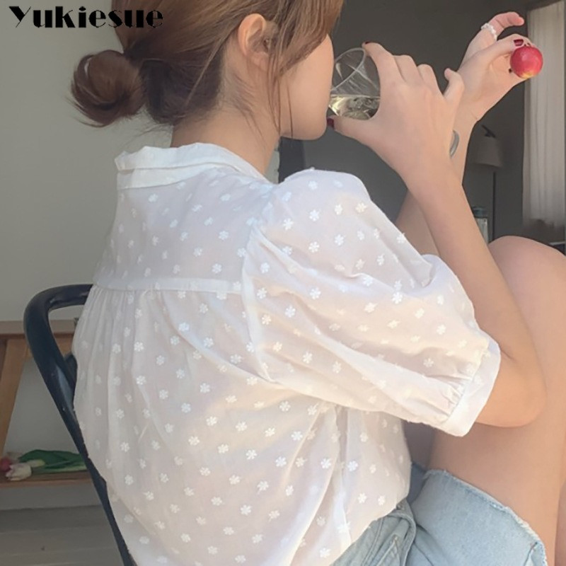 Krekli Sieviešu Blūzes ar V veida kakla izgriezumu, krekli un topi korejiešu stila sieviešu apģērbi Eleganti vienkrāsaini brīvā laika šifona blūzes