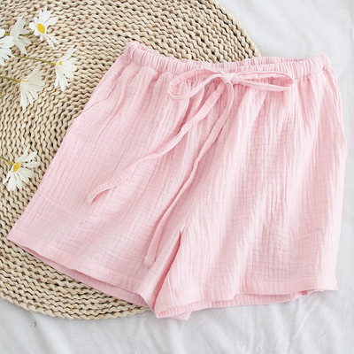 Vabaaja magamisriided, 100% puuvillased pidžaamad naistele, komplektid, ülikonnad, alla keeratav krae, üheksa neljandiku varrukatega magamisriided Lühikesed püksid, naiste koduriided