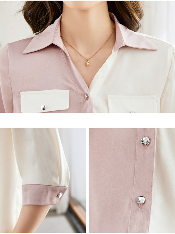 Krekls ar īsām piedurknēm sievietēm Jauni brīvi topi Ikdienas šifona blūze Sieviešu korejiešu modes apģērbi 2023. gada vasarā Blusas Mujer