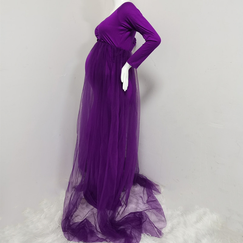 Mazuļu duša, gara tilla kleita ar slīpu kaklu grūtnieču fotografēšanas rekvizīti Tills Maxi kleita grūtniecei gara kleita