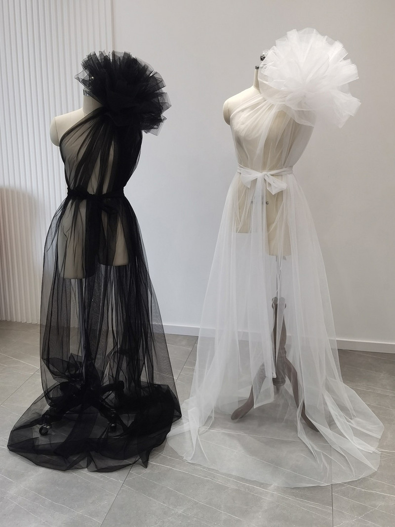 Skatieties seksīgas grūtnieču fotosesijas kleitas uz viena pleca grūtniecēm Fotografēšana Rekvizīti Kleitas Premama Vakara peldmētelis Tills