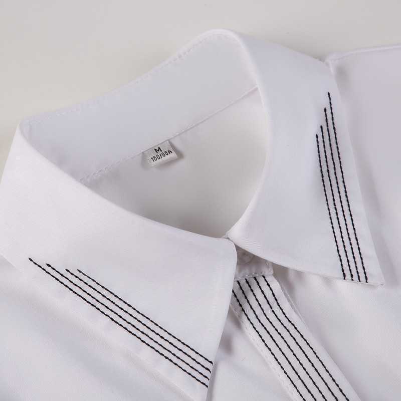 Mornarsko plava košulja kratkih rukava Ženska nova ljetna moda 2022. Temperamentne formalne bluze od šifona Uredske ženske radne majice