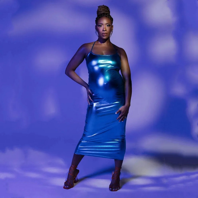 Nouă rochie de fotografie pentru maternitate, sexy, fără spate