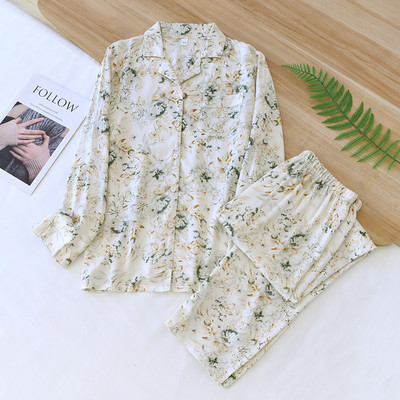 Proljeće/ljeto 2023. Nova ženska pidžama Gongsatin Pamuk Ženska pidžama Svila Viskozna vlakna Svila Glatka Vrhunska kućna dvodijelna