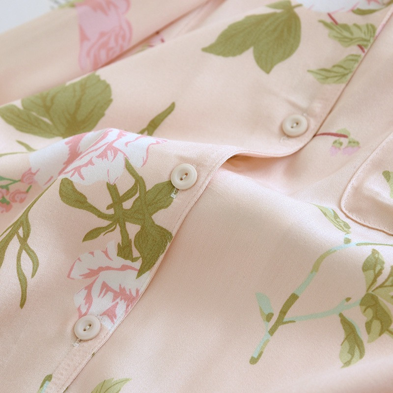 Proljeće/ljeto 2023. Nova ženska pidžama Gongsatin Pamuk Ženska pidžama Svila Viskozna vlakna Svila Glatka Vrhunska kućna dvodijelna