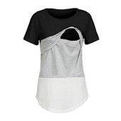 Jednobojne majice za trudnice dugih rukava Odjeća za dojenje za trudnice Pamučne majice nakon poroda