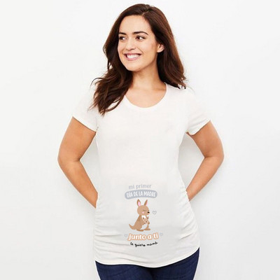 Španjolska majica za trudnice za Majčin dan Široka majica s najavom trudnoće Majice kratkih rukava za trudnice Poklon za Majčin dan