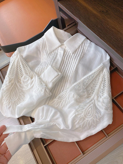 Moodne Blusas Mujer De Moda 2023 šikk pluus, õõnsad laternad, varrukad, vintage särgid, lahtised elegantsed Korea pluusid, naiste topid