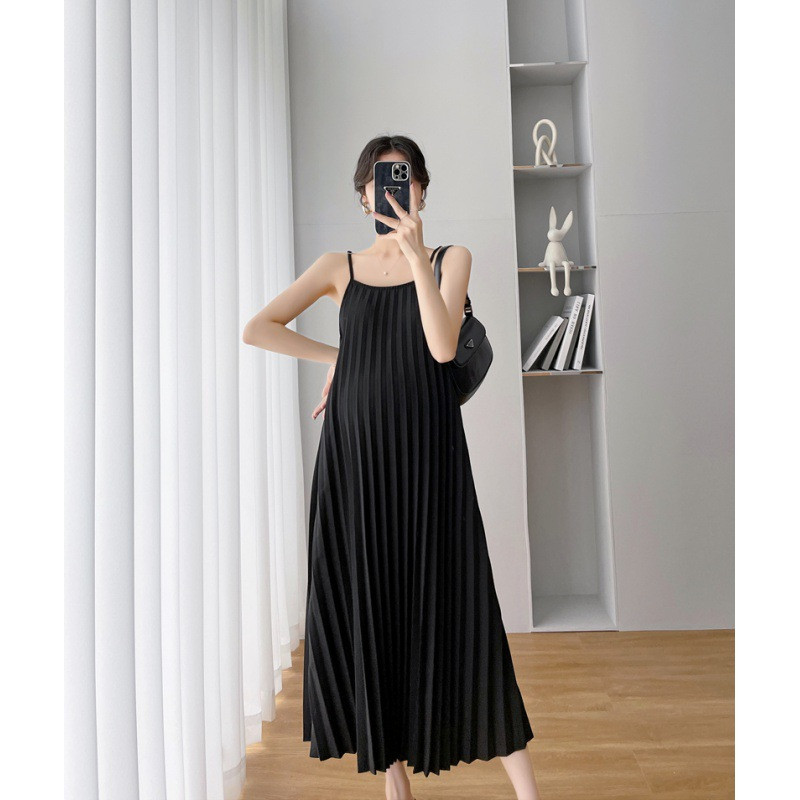 2024. gada vasaras korejiešu modes kleita grūtniecēm, raibs, ielocīts, liela izmēra brīvs apģērbs grūtniecēm, liela izmēra grūtniecēm