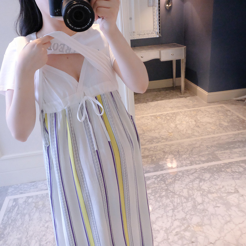 Māsu kleita Brīva pavasara vasaras Grūtnieču drēbes Īsās piedurkņu kleitas Apburošas grūtniecēm Eleganta grūtniecība