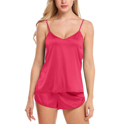 Sieviešu guļamveļa Seksīgi pidžamu komplekti Naktsveļa Topi bez piedurknēm+šorti 2 Daļu komplekti Pidžamu komplekti Sieviešu Pidžamu mājas apģērbi