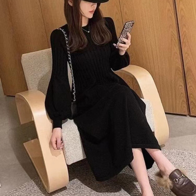 Jesen Zima Korejska modna trudnička haljina Elegantni vestidos Uska odjeća A kroja za trudnice Haljina za foto snimanje u trudnoći