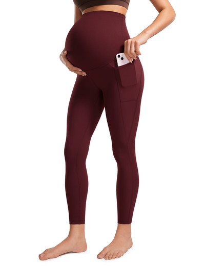 Naiste 25-tollised taskutega Butterluxe rasedad säärised – Treeningu Activewear Jooga Raseduspüksid üle kõhu, Butterluxe, pehmed