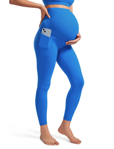 Naiste 25-tollised taskutega Butterluxe rasedad säärised – Treeningu Activewear Jooga Raseduspüksid üle kõhu, Butterluxe, pehmed