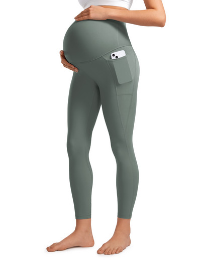 Naiste 25-tollised taskutega Butterluxe rasedad säärised – Treeningu Activewear Jooga Raseduspüksid üle kõhu, Butterluxe, pehmed